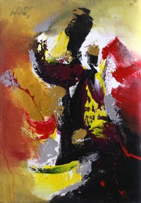 S. M. Naqvi, 10 x 14 Inch, Acrylic on Canvas, Abstract Painting, AC-SMN-088